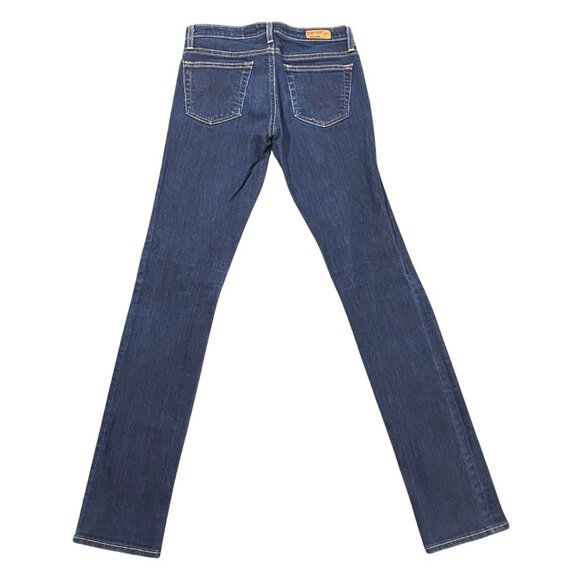 AG Adriano Goldschmied Womans Jeans 26R Dark Blue Denim the Premiere Skinny Stra - Picture 2 of 6